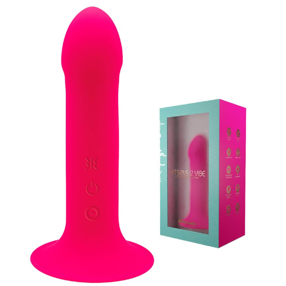 Вибратор Adrien Lastic Hitsens 2 на присоске, розовый, 17.2 х 4 см фото №0 — секс игрушки: Украина, NO TABOO