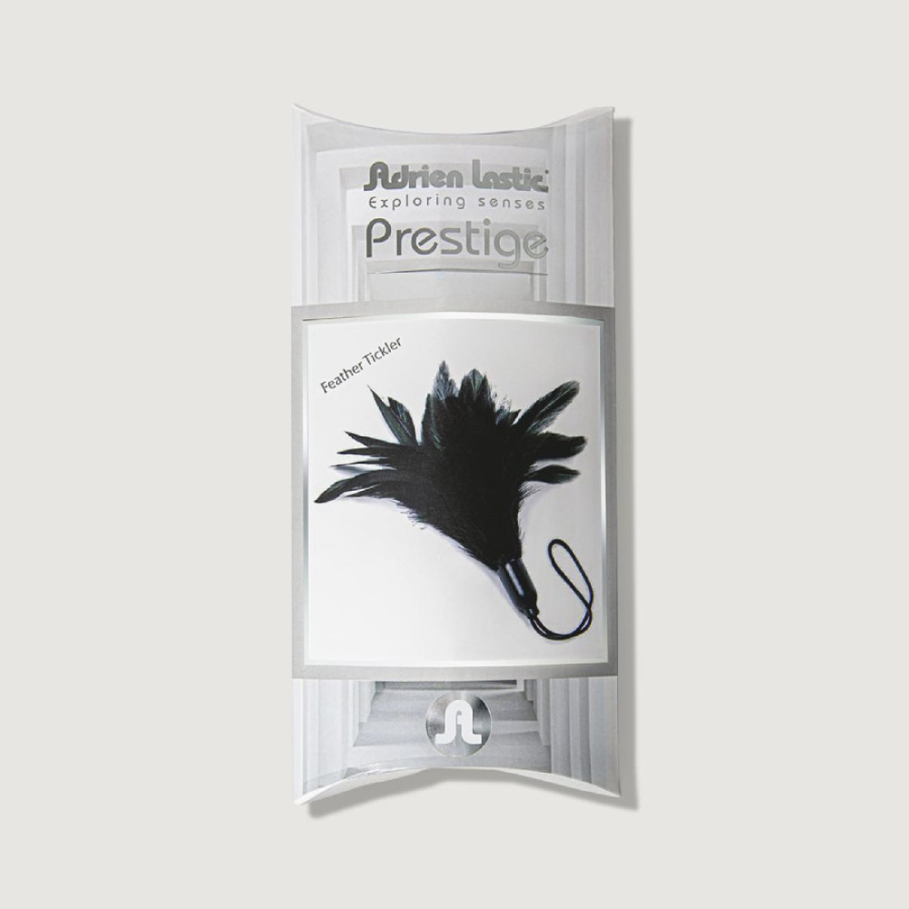 Перья для щекотания Adrien Lastic Prestige черное, 15 см, фото №2 — секс шоп Украина, NO TABOO