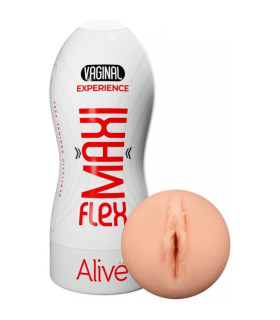 Мастурбатор вагина Adrien Lastic Maxi Flex, бежевый, 19 x 7,8 см - No Taboo