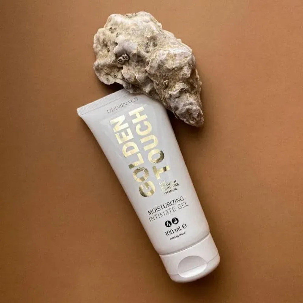 Лубрикант на водной основе Driminals Golden Touch с чиа и гиалуроновой кислотой, 100 мл, фото №2 — секс шоп Украина, NO TABOO