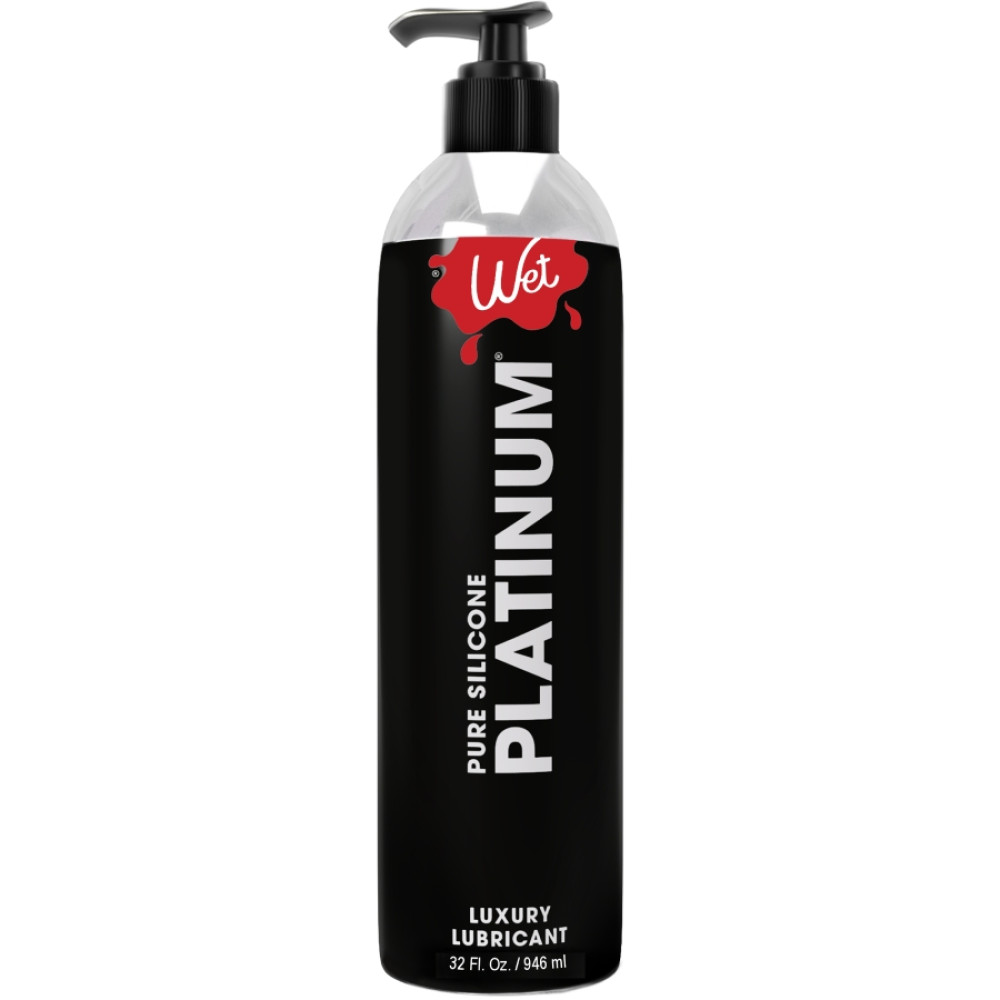 Лубрикант Wet Platinum на силиконовой основе, 946 мл, фото №0 — секс шоп Украина, NO TABOO