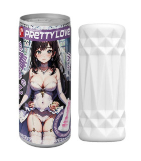 Мастурбатор Pretty Love Pop-Top в виде банки, фиолетовый, 9 х 3.5 см - No Taboo
