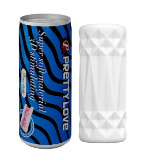 Мастурбатор Pretty Love Pop-Top в виде банки, синий, 9 х 3.5 см - No Taboo