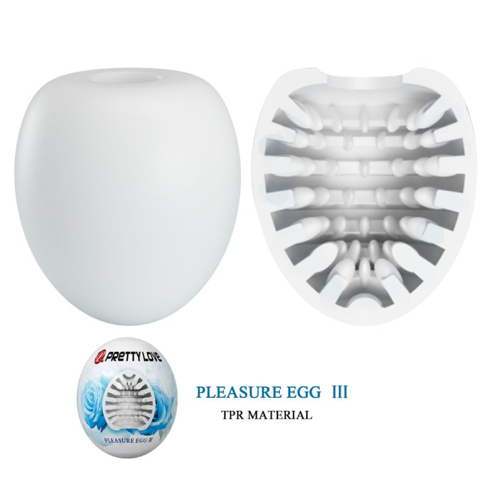 Мастурбатор яйцо Pretty Love Pleasure Egg белый, 5.5 х 5 см фото №3 — секс игрушки: Украина, NO TABOO