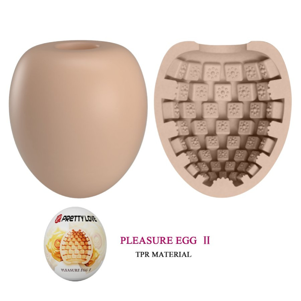 Мастурбатор яйцо Pretty Love Pleasure Egg бежевый, 5.5 х 5 см фото №6 — секс игрушки: Украина, NO TABOO