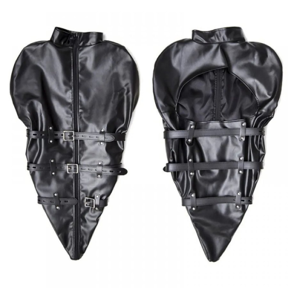 Фиксатор BDSM IDEA SM на руки через шею, черный, One Size, фото №2 — секс шоп Украина, NO TABOO