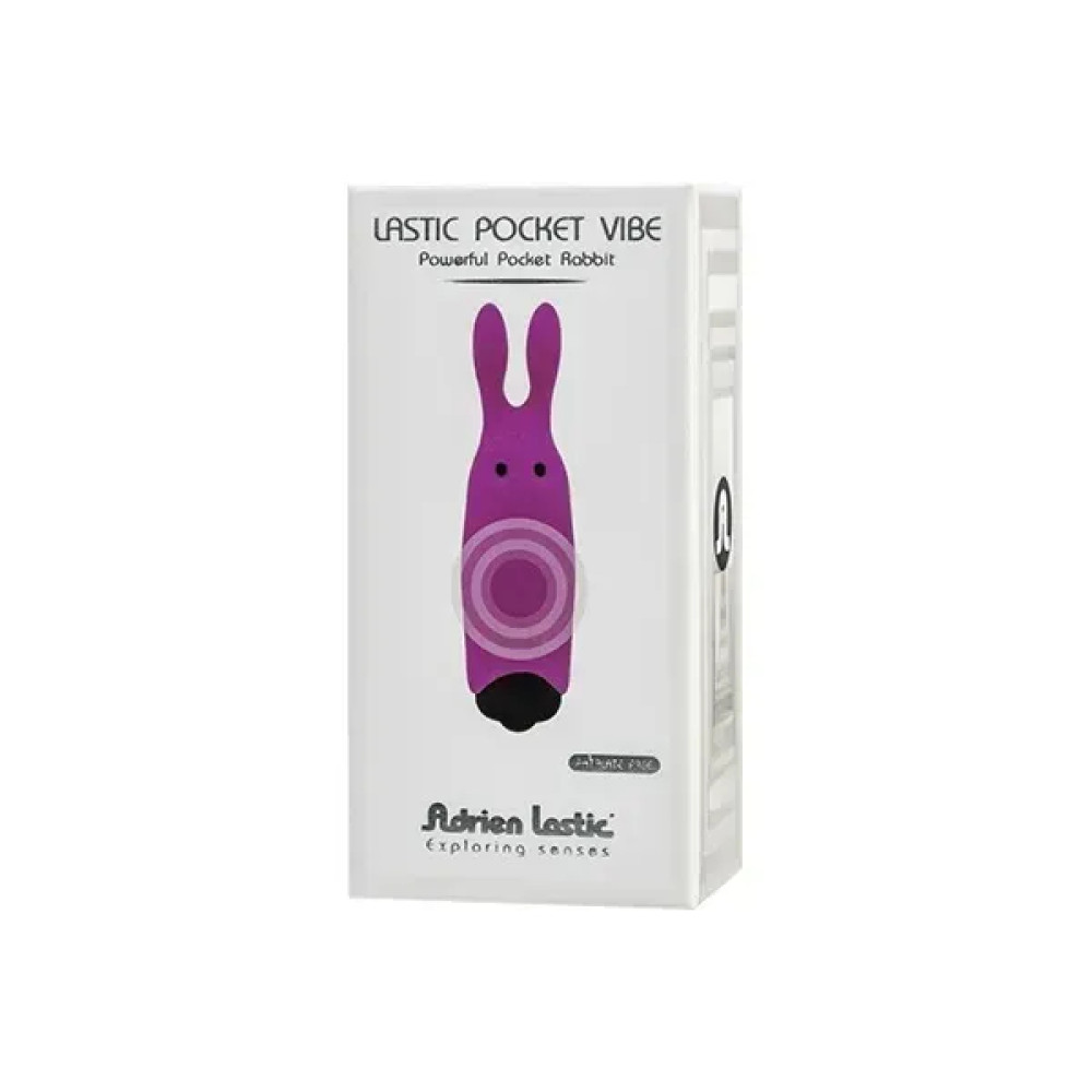Минивибратор Adrien Lastic Rabbit фиолетовый, 8.5 х 2.3 см фото №2 — секс игрушки: Украина, NO TABOO