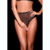 Трусики с мерцающей ткани с доступом, L-XL, OhMyG! Las Vegas Panty высокие, черные, фото №1 — секс шоп Украина, NO TABOO
