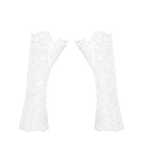 Рукавички Obsessive Heavenlly мереживні, білі, One Size - No Taboo