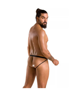 Мужские трусы джоки Passion Men Luke, L/XL, с мелкой сеткой, черные - No Taboo