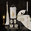 Набор БДСМ Roomfun Egyptian Cat Bondage Kit 9 предметов, белый, фото №1 — секс шоп Украина, NO TABOO
