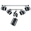 Набор для бондажа Roomfun BDSM Kit с распорками и манжетами, серебристо-чёрный, фото №4 — секс шоп Украина, NO TABOO