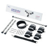 Набор для бондажа Roomfun BDSM Kit с распорками и манжетами, серебристо-чёрный, фото №1 — секс шоп Украина, NO TABOO