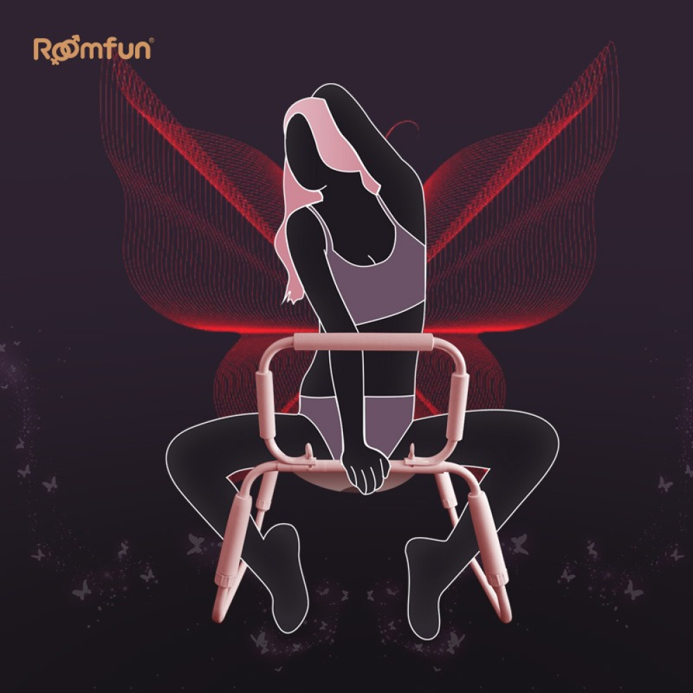 Стул для секса Roomfun Horse Chair регулируемый, розовый, фото №2 — секс шоп Украина, NO TABOO