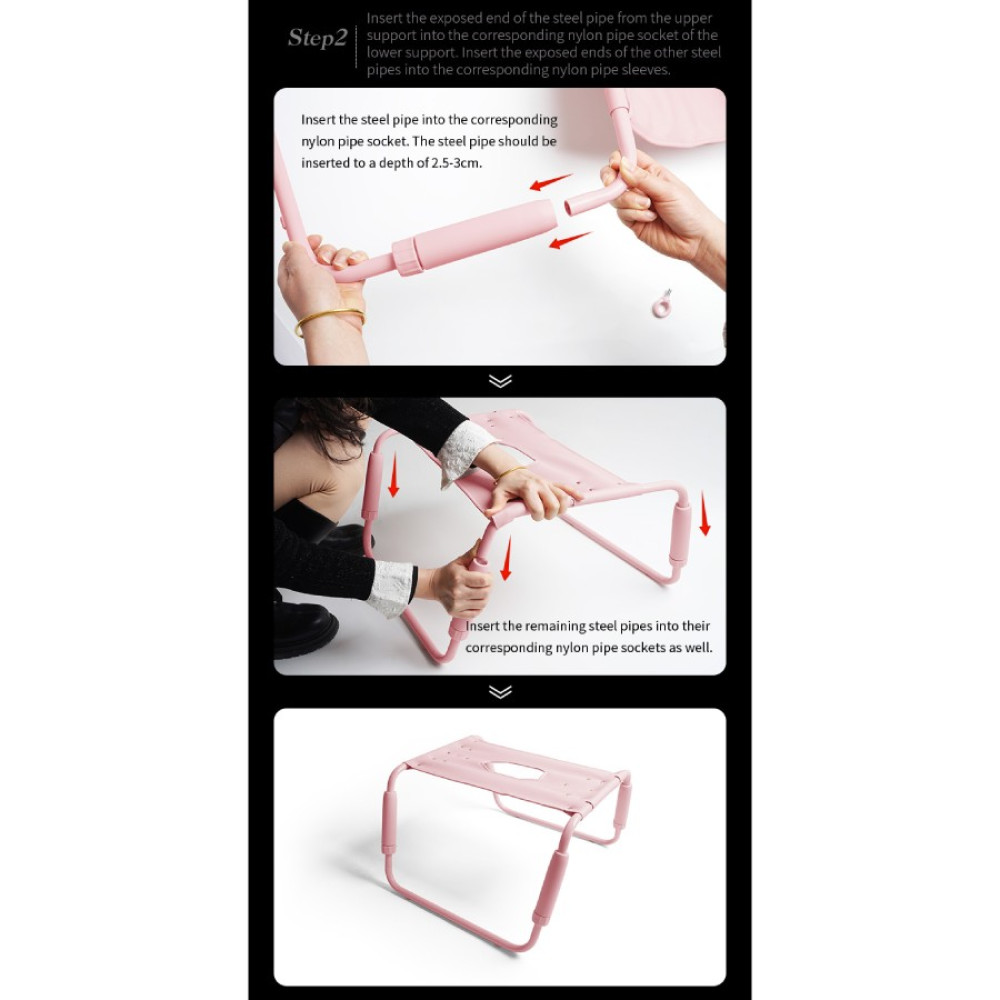 Стул для секса Roomfun Horse Chair регулируемый, розовый, фото №23 — секс шоп Украина, NO TABOO