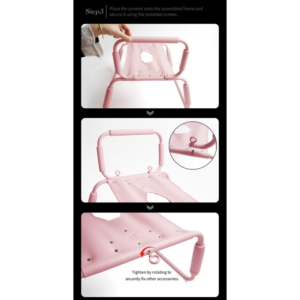 Стул для секса Roomfun Horse Chair регулируемый, розовый, фото №24 — секс шоп Украина, NO TABOO