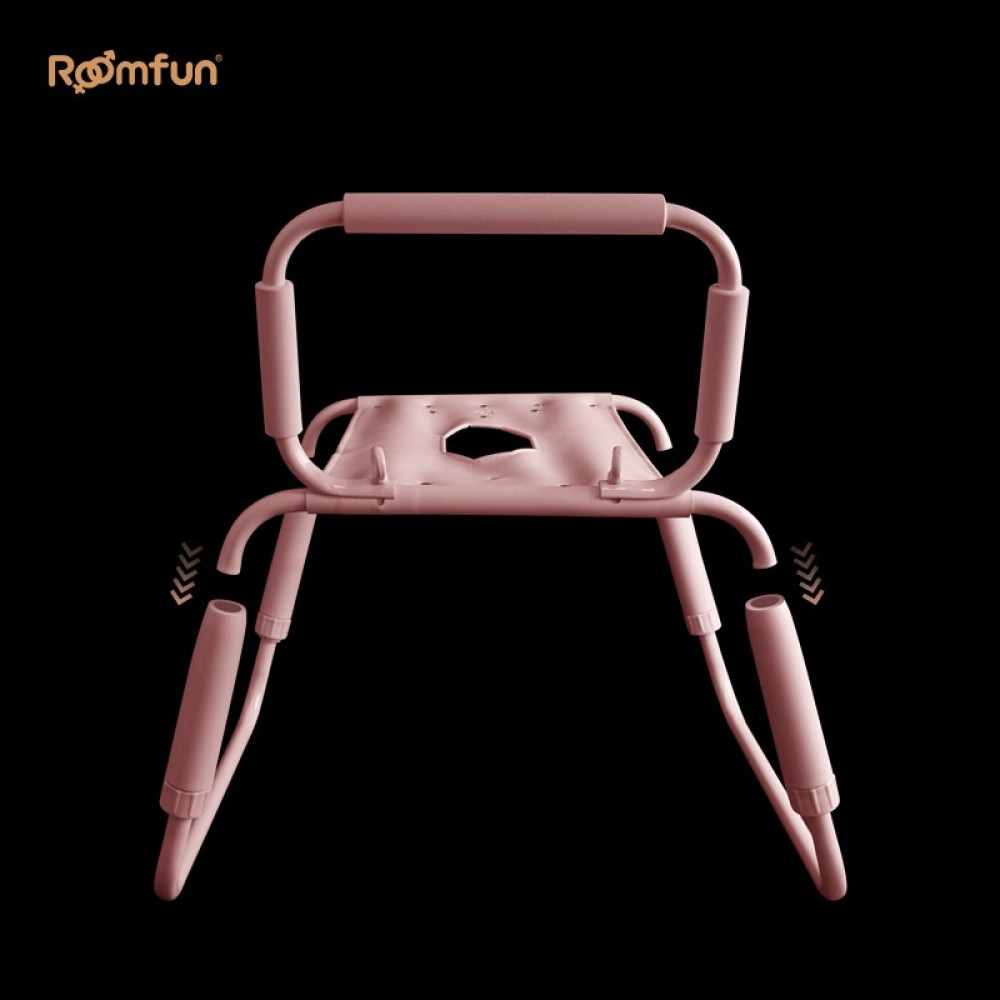Стул для секса Roomfun Horse Chair регулируемый, розовый, фото №5 — секс шоп Украина, NO TABOO