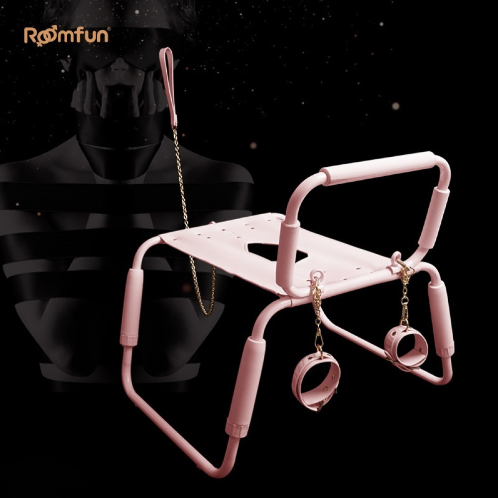 Стул для секса Roomfun Horse Chair регулируемый, розовый, фото №7 — секс шоп Украина, NO TABOO
