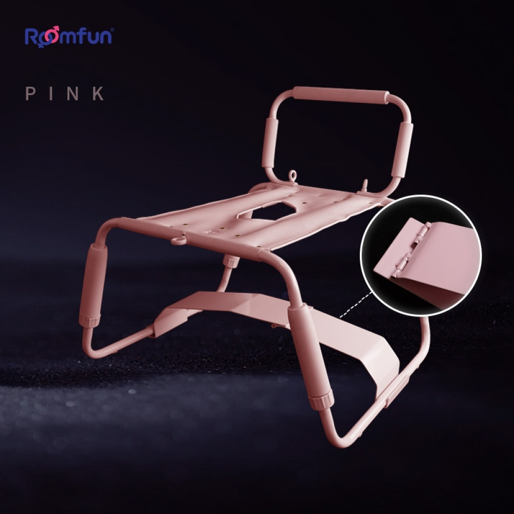 Стул для секса Roomfun Horse Chair регулируемый, розовый, фото №0 — секс шоп Украина, NO TABOO