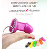 Брелок в форме пениса Roomfan с пружинкой, розовый, фото №4 — секс шоп Украина, NO TABOO