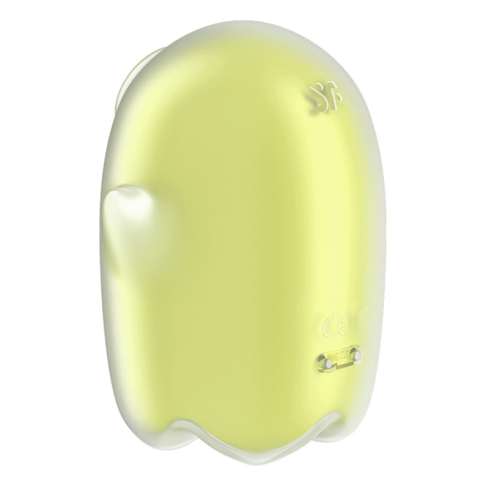 Вакуумный стимулятор Satisfyer Glowing Ghost с вибрацией, желтый, 8,4 х 5,8 см фото №6 — секс игрушки: Украина, NO TABOO