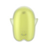 Вакуумный стимулятор Satisfyer Glowing Ghost с вибрацией, желтый, 8,4 х 5,8 см фото №7 — секс игрушки: Украина, NO TABOO