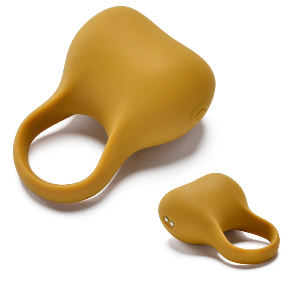 Эрекционное виброкольцо Sweet Em Silky Ring с пультом, желтое, 7.6 х 5.7 см фото №4 — секс игрушки: Украина, NO TABOO