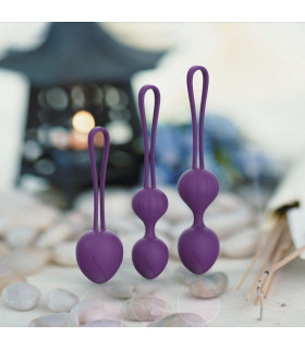Набор вагинальных шариков Every Night Toys Wendy фиолетовый, 3 шт - No Taboo