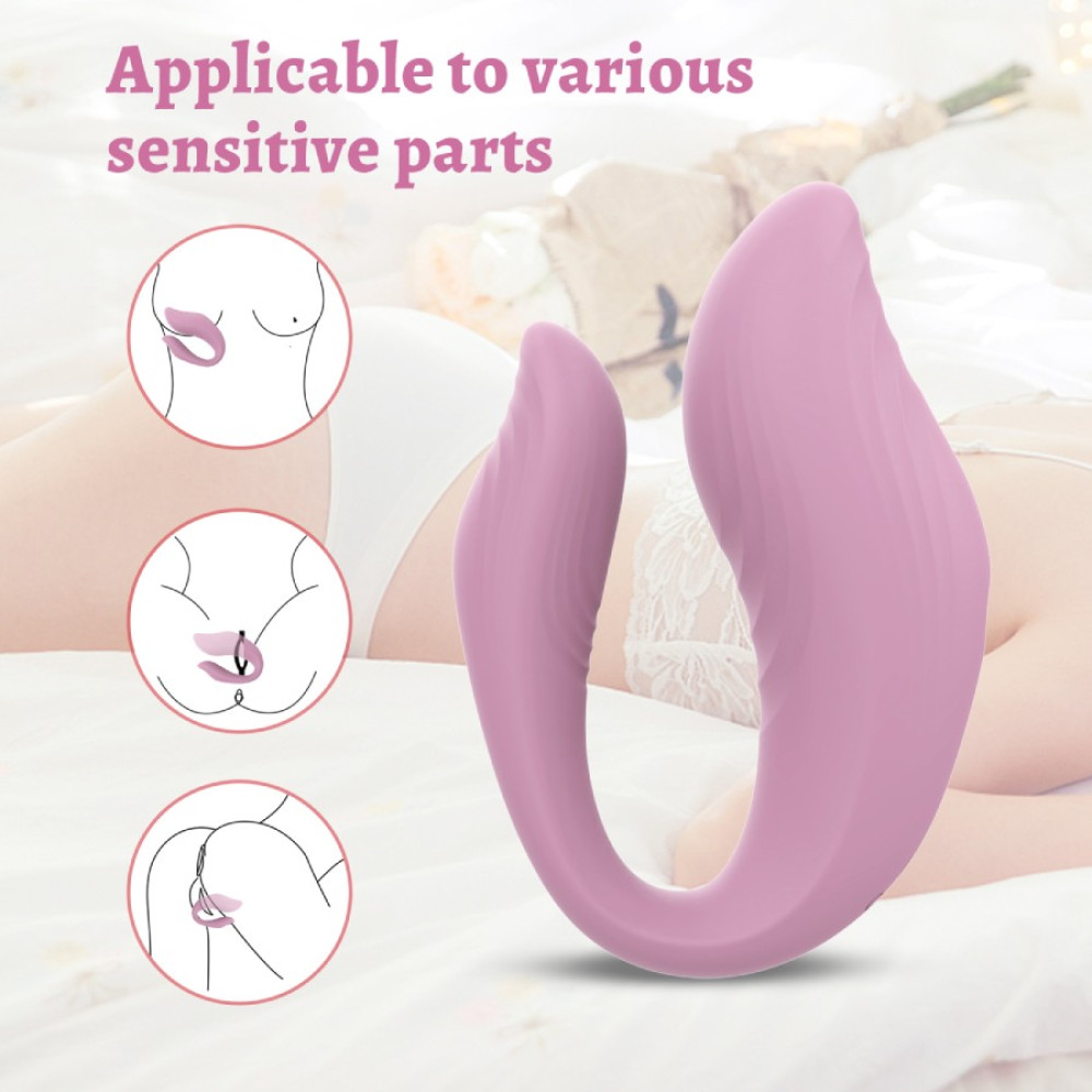 Вібратор для пар Every Night Toys Cosima з пультом, рожевий, 21.2 х 3.6 см фото №2 — секс іграшки: Україна, NO TABOO