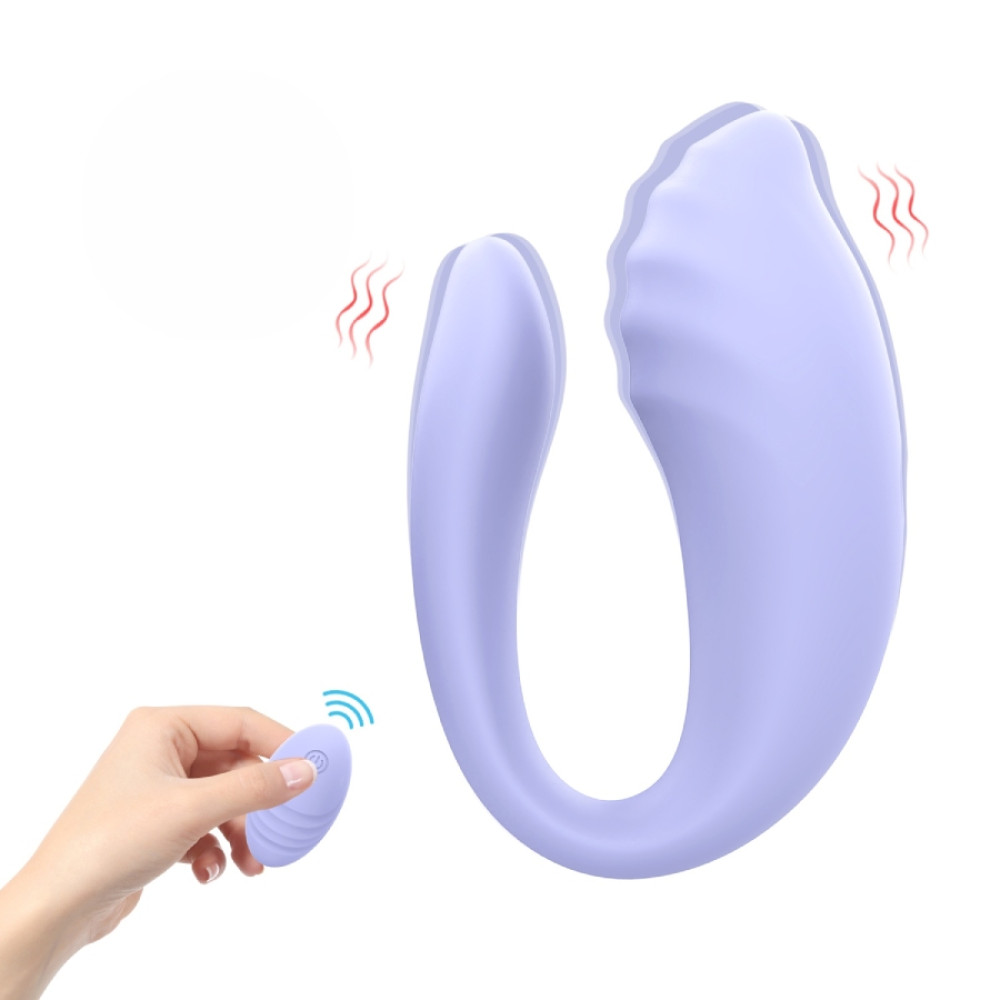 Вибратор для пар Every Night Toys Anthea с пультом, лавандовый, 19.8 х 6.3 см фото №0 — секс игрушки: Украина, NO TABOO