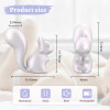 Минивибратор для клитора Every Night Toys Debbie в форме белочки, белый, 7.2 х 3 см фото №3 — секс игрушки: Украина, NO TABOO