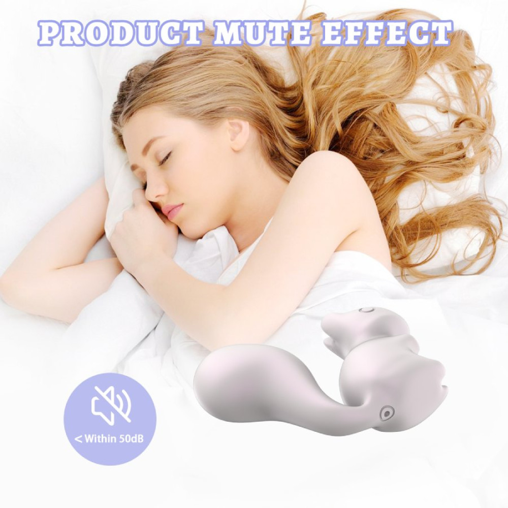 Минивибратор для клитора Every Night Toys Debbie в форме белочки, белый, 7.2 х 3 см фото №4 — секс игрушки: Украина, NO TABOO