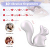 Минивибратор для клитора Every Night Toys Debbie в форме белочки, белый, 7.2 х 3 см фото №6 — секс игрушки: Украина, NO TABOO