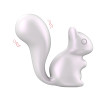 Минивибратор для клитора Every Night Toys Debbie в форме белочки, белый, 7.2 х 3 см фото №1 — секс игрушки: Украина, NO TABOO