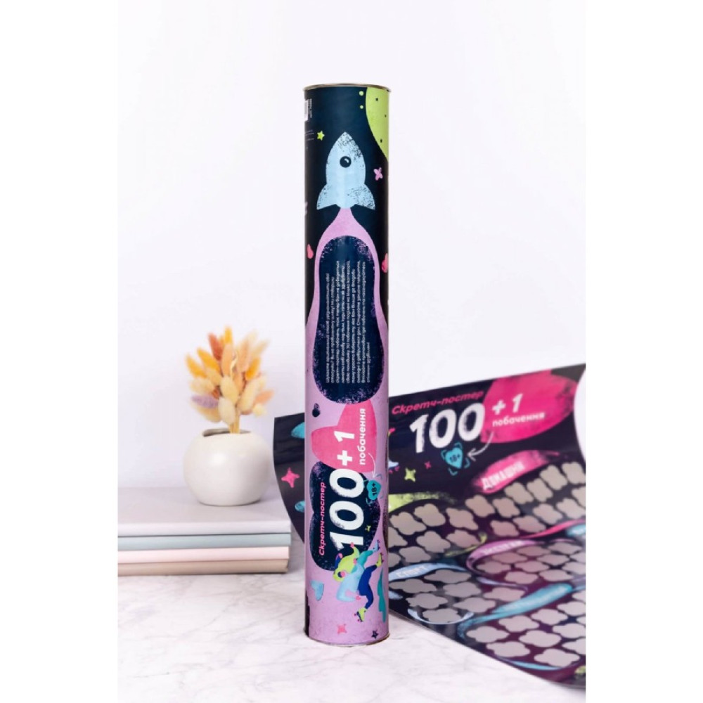 Скретч постер Fun Games Shop 100+1 свидание, на украинском языке, фото №3 — секс шоп Украина, NO TABOO