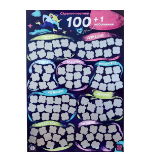 Скретч постер Fun Games Shop 100+1 побачення, на українській мові - No Taboo