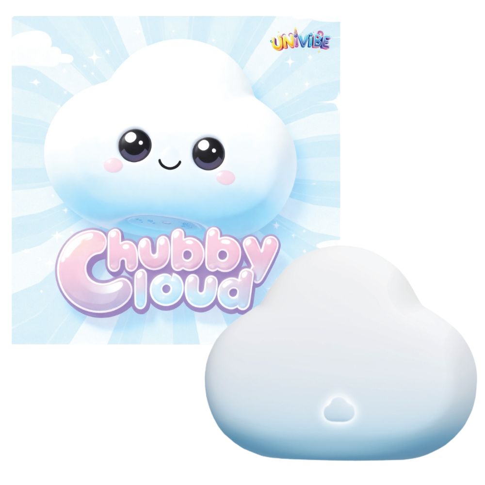 Сенсорный вибратор для клитора Univibe Marshmallow Chubby Cloud, реагирующий на сжатие, голубой, 9 × 6,7 см фото №0 — секс игрушки: Украина, NO TABOO
