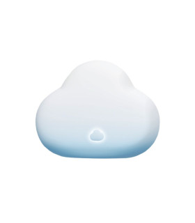 Сенсорный вибратор для клитора Univibe Marshmallow Chubby Cloud, реагирующий на сжатие, голубой, 9 × 6,7 см - No Taboo