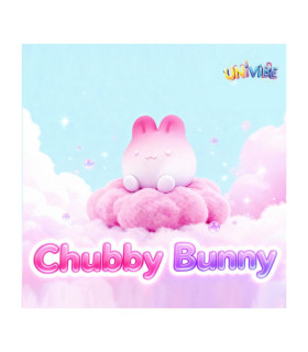 Сенсорный вибратор для клитора Univibe Marshmallow Chubby Bunny, реагирующий на сжатие, розовый, 9,1 × 8 см - No Taboo