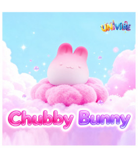 Сенсорний вібратор для клітора Univibe Marshmallow Chubby Bunny, що реагує на стискання, рожевий, 9,1 × 8 см - No Taboo