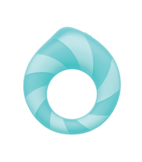 Эрекционное виброкольцо с приложением Univibe Marshmallow Sense Ring голубое, 7.4 х 6.7 см - No Taboo
