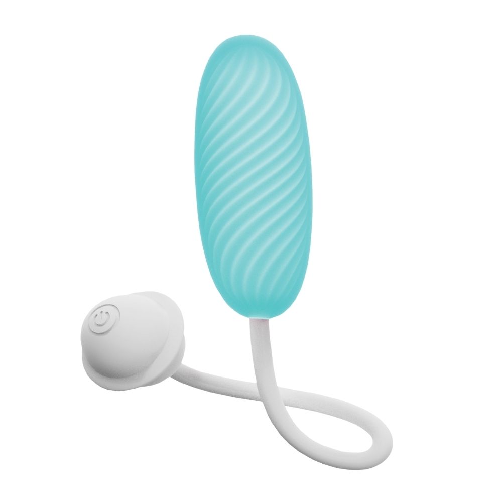 Виброяйцо с приложением Univibe Marshmallow Bliss Egg голубое, 14.7 х 3.8 см фото №2 — секс игрушки: Украина, NO TABOO