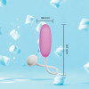 Виброяйцо с приложением Univibe Marshmallow Bliss Egg розовое, 14.7 х 3.8 см фото №3 — секс игрушки: Украина, NO TABOO