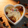Массажная свеча с ароматом орехового крема, 70 мл, Candy Nut Cream в форме сердца, фото №2 — секс шоп Украина, NO TABOO