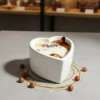Массажная свеча с ароматом орехового крема, 70 мл, Candy Nut Cream в форме сердца, фото №5 — секс шоп Украина, NO TABOO
