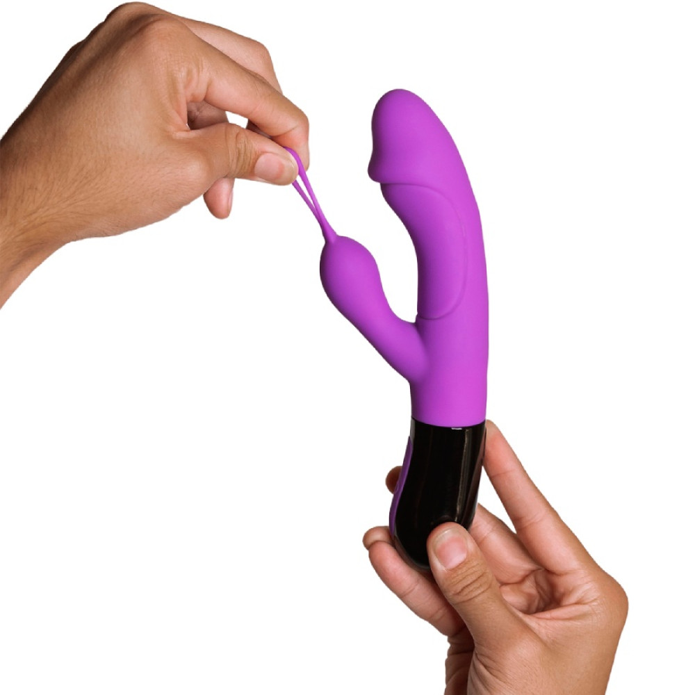 Вибратор-кролик Adrien Lastic Ares 2.0 для точки G и клитора, фиолетовый, 20.6 х 3.8 см фото №0 — секс игрушки: Украина, NO TABOO