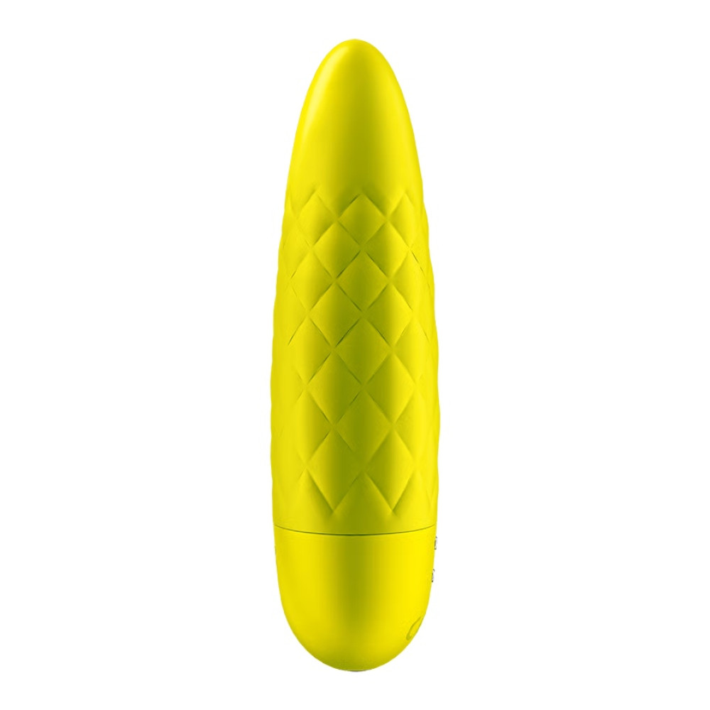 Вибропуля Satisfyer Ultra Power Bullet 5 рельєфная, жёлтая, 9.6 х 2.6 см фото №3 — секс игрушки: Украина, NO TABOO
