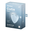 Вибратор для клитора Satisfyer Cutie Heart с всасыванием, голубой, 7.5 х 3.7 см фото №2 — секс игрушки: Украина, NO TABOO