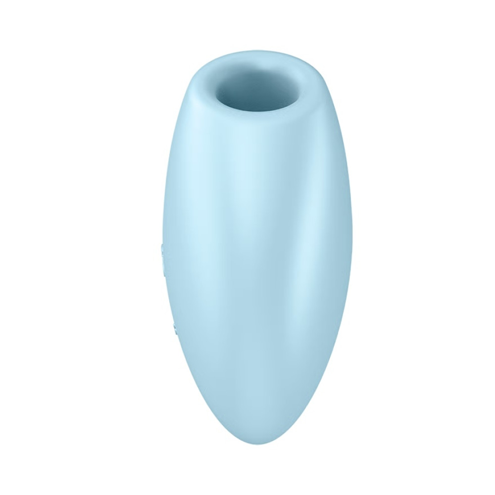 Вибратор для клитора Satisfyer Cutie Heart с всасыванием, голубой, 7.5 х 3.7 см фото №4 — секс игрушки: Украина, NO TABOO
