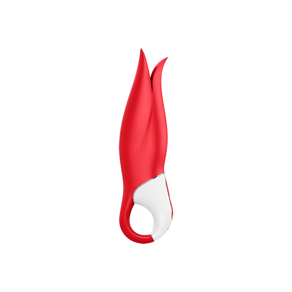Вибратор в форме цветка Satisfyer Vibes Power Flower с мягкими лепестками, красный, 18.8 х 5.2 см фото №4 — секс игрушки: Украина, NO TABOO
